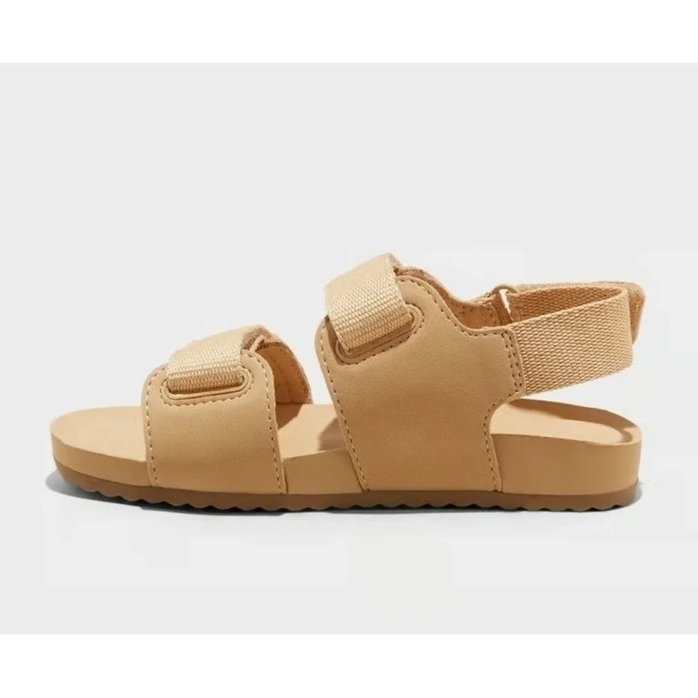 Toddler Boy Cedric Sandals by‎ Cat & Jack Tan New With Tags